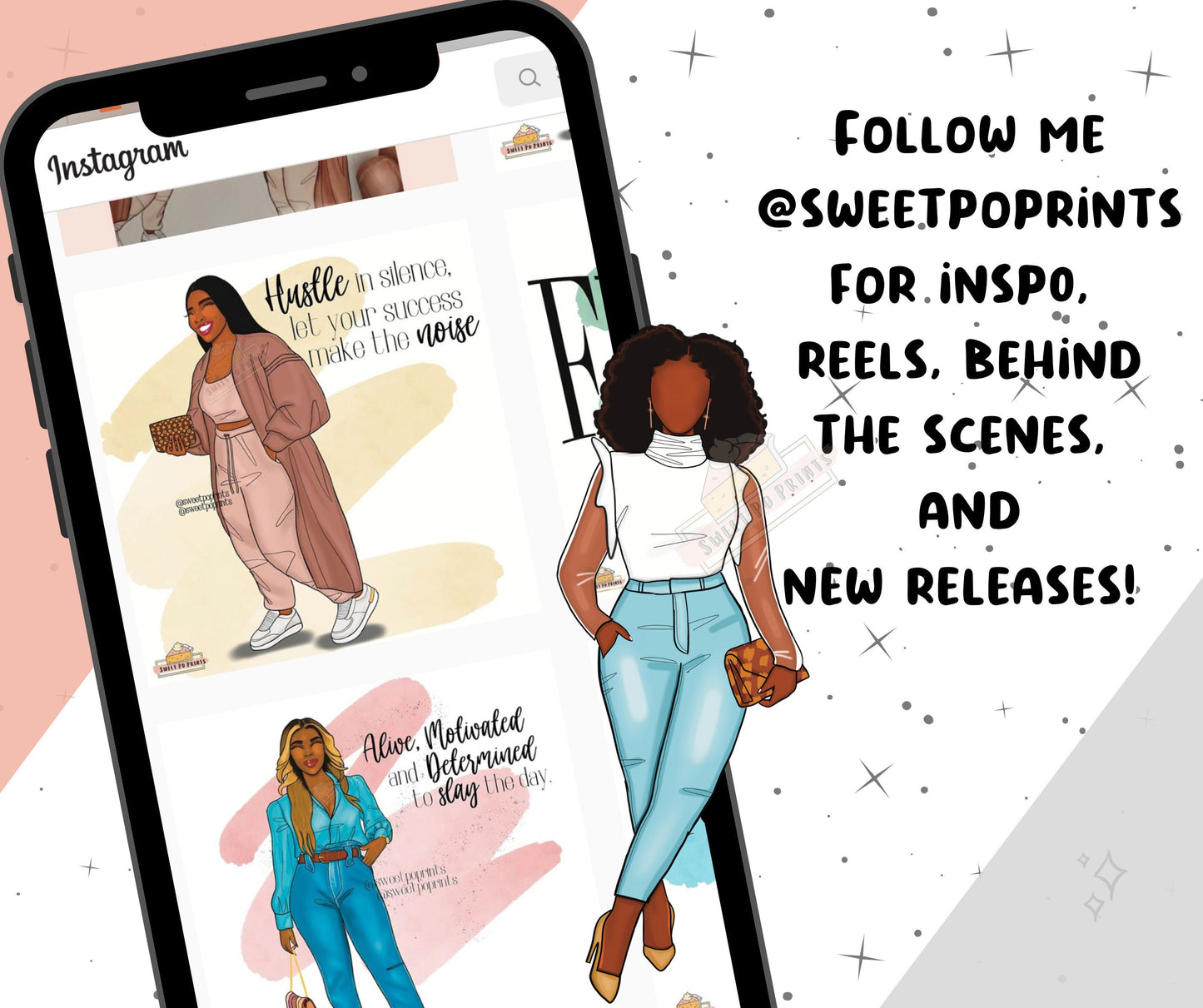 Black Galentine Clip Art, Valentine's Clip Art, Valentine Dashboard Cover, Black Girl Digital Planner Sticker, Black Woman Valentine Love