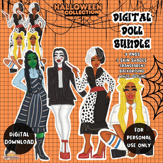 Digital Doll Bundle| Halloween Collection | All Dolls | Personal Use