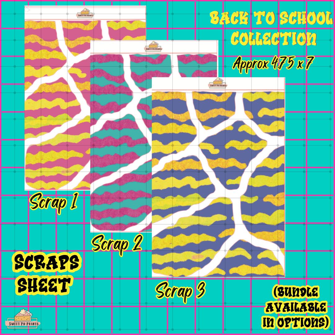 Scraps BUNDLE | Back To School Collection | Scraps | Physical Sticker Sheets