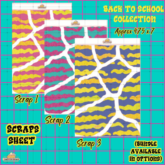 Scraps BUNDLE | Back To School Collection | Scraps | Physical Sticker Sheets