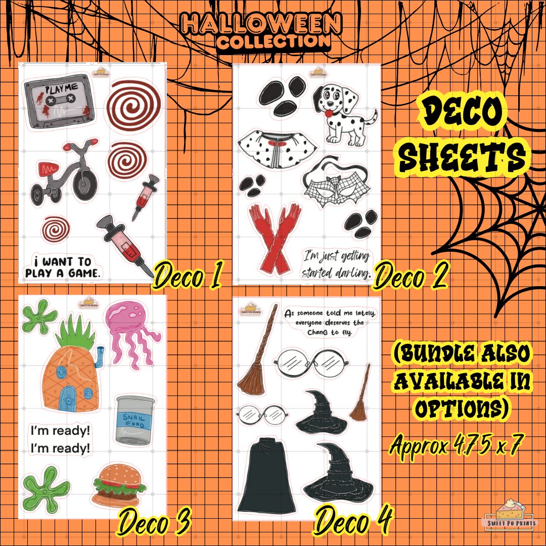 Deco BUNDLE | Halloween Collection | Physical Sticker Sheets