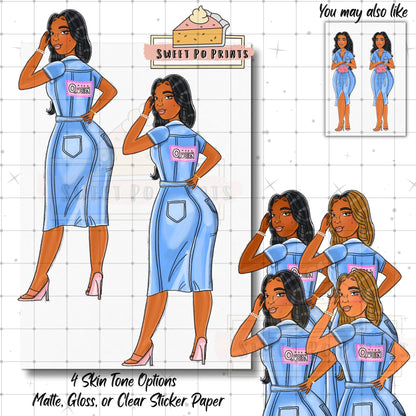 Planner Sticker Sheet| Planner Dolls | Fashion Illustrations | Journal Stickers | Planner Decor | Sticker Dolls